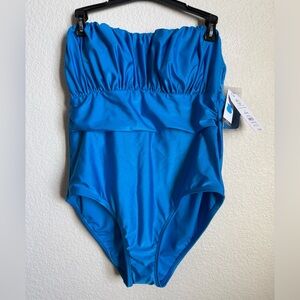 Vibrant Blue One-Piece Swimsuit